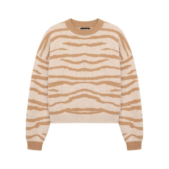 Naadam Sweaters - Tiger Stripes Cashmere Sweater from Naadam